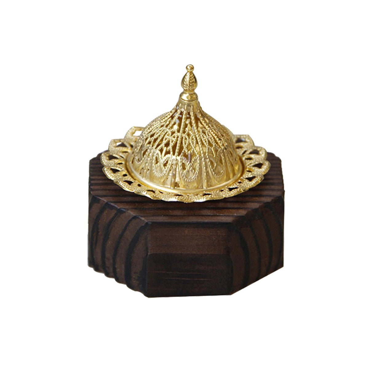 Maxbell Wood Censer Decor Fragrance Diffuser Cone Burner for Bedroom Desktop Office Black