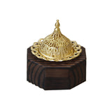 Maxbell Wood Censer Decor Fragrance Diffuser Cone Burner for Bedroom Desktop Office Black