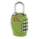 Max TSA Luggage Travel Suitcase Code Lock 4 Digit Combination Padlock Green