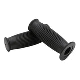 Max Pair Universal Motorcycle HandleBar Hand Grip Retro Handlebar Black 22 24MM