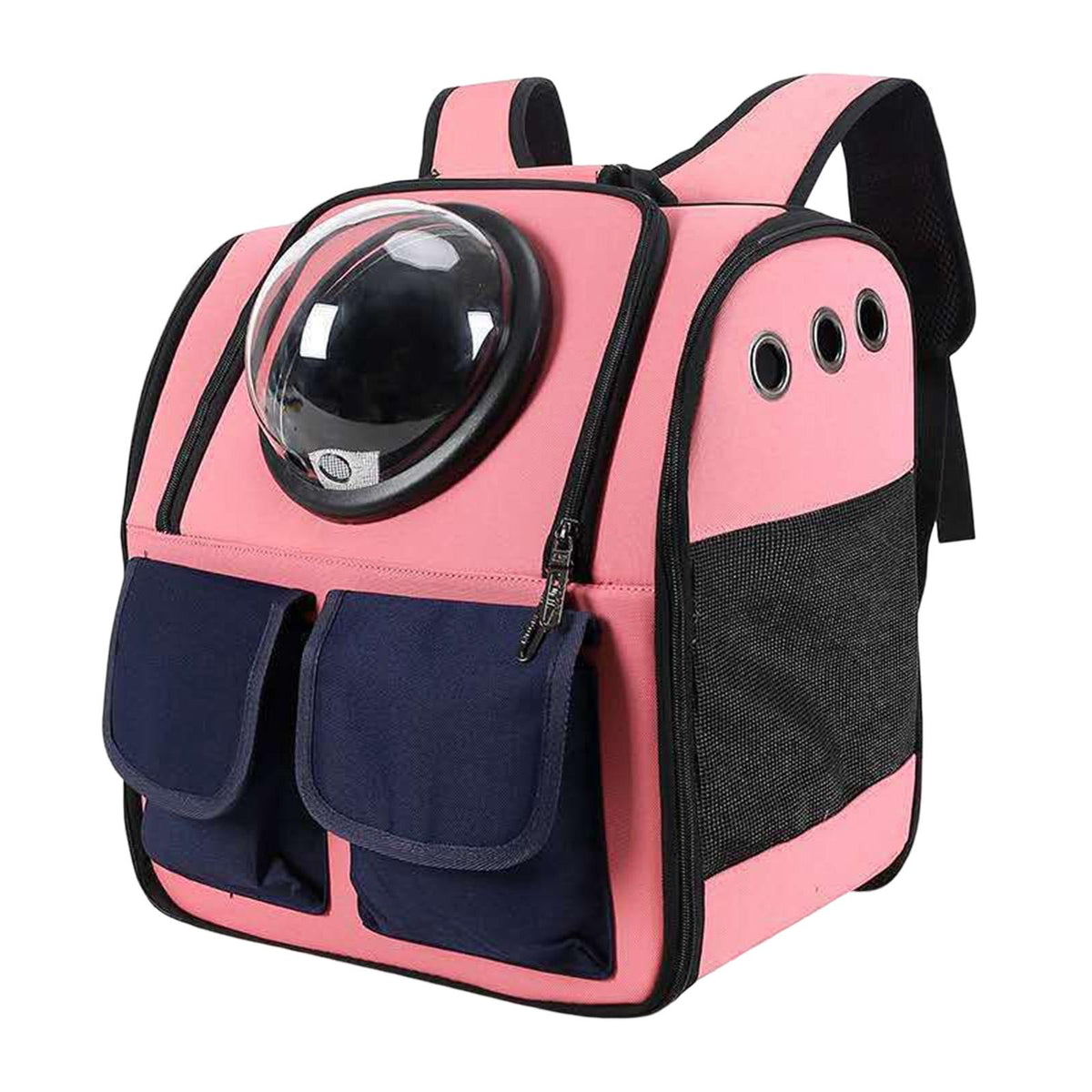 Maxbell Portable Cat Backpack Carrier Mesh Breathable Puppy Carrying Bag Knapsack Pink