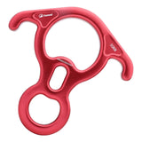 Maxbell 50kN 11000 Lbf Rescue Figure 8 Descender Large for Rope Rappel Dance Red