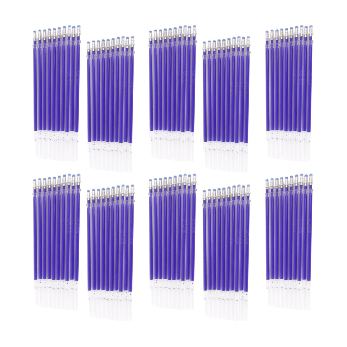 Maxbell 100Pcs Heat Erasable Pen Refills Fabric Marking Pens Refills for Embroidery Blue
