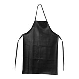 Maxbell PU Leather Waterproof Apron Oil Proof Work Apron for Lab Work Dog Grooming Black