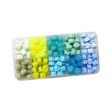 Maxbell 200 Pieces Cat Claw Wax Sealing Beads for Embellishment of Cards Envelope Blue Green
