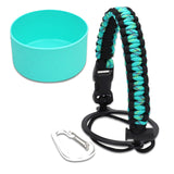 Maxbell Water Bottle Handle Protective Silicone Sleeve for Outdoor Activities Sports Green Medium