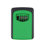 Max Key Storage Lock Box 4-Digit Combination Lock Box Wall Mounted  Green