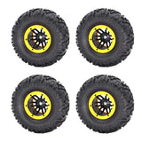 Max Maxb 1/10 Inflated Air 2.2 "Beadlock OD Wheel Rims 135mm w/ Pump Inflator Golden