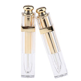 Maxbell 2pcs PP Empty Lip Gloss Tubes Lipstick Container DIY Tools C02 Golden