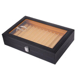 Maxbell 12 leather pen display box Black