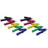 Maxbell 10PCS Multimeter Test Probes Crocodile Alligator Clips For 4mm Banana Plugs for Battery Chargers Solar Panel Electric Fence