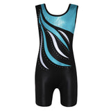 Maxbell Girls Ballet Dance Gymnastics Leotards Tank Boy Shorts 7-8 Years Blue