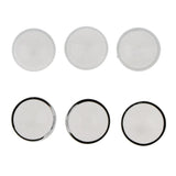 Maxbell 6pcs 20mm Half Glass Bottle Globe Cover Charms DIY Jewelry Making Gray