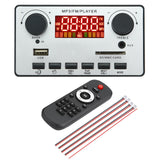 Maxbell MP3 Board Audio Module 2.1Channel Alarm Clock Silver