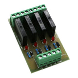Max Solid State Relay Module Driver Board High Level Trigger 4 Channel 12V