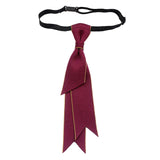 Maxbell Men Necktie Women Pre Tied Necktie Pretied Ties for Party Carnivals Concerts Red Concave Corner