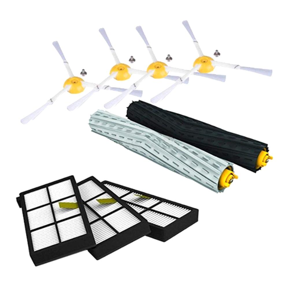 Maxbell 1 Set of Vacuum Cleaner Parts - Main Brush & 3Arm Side Brush & Filter Screen