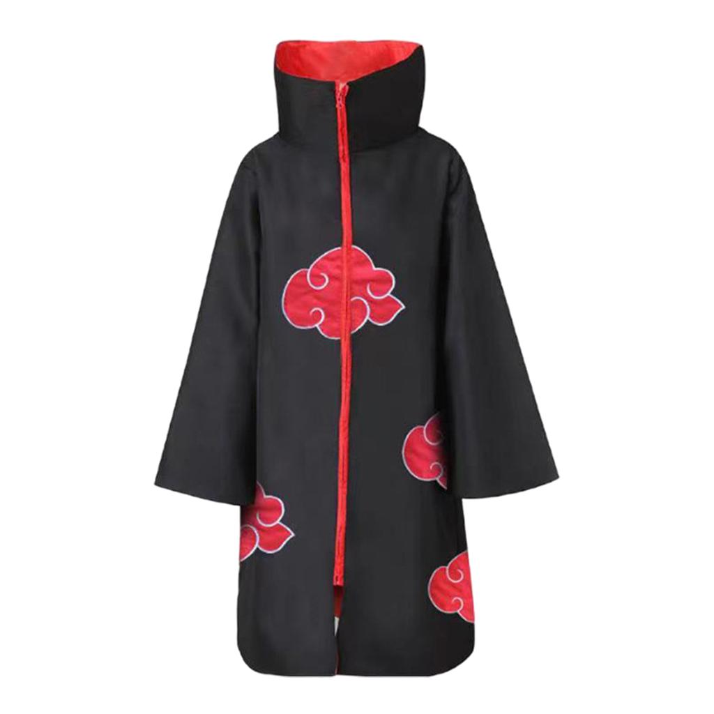 Maxbell Unisex Naruto Cosplay Costumes Cloak Akatsuki Robe Halloween Clothes  L
