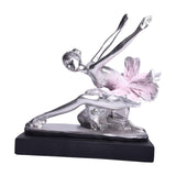 Maxbell Ballet Dancer Sculpture Ornament Artwork Collectiom for Table Living Room B