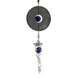 Maxbell 3D Metal Round Hanging Wind Spinner/Wind Chime Rotating Twisting Decor B