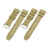 Maxbell Rubber Watch Band Strap Watch Band 18mm Width for W-735H F-108WH Sgw-400H Yellow Argent