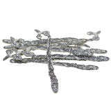 Max 10 Pieces Retro Style Beading Flat Bookmarks With Loop Jewelry Silver