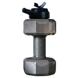 Maxbell Water Filled Dumbbell Adjustable Weight Barbells Sport Gym Fitness Equipment 2200ML Black