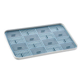 Maxbell Kitchen Sink Side Draining Board Coffee Tray Multi Scene Shelf Organizer Blue Size L