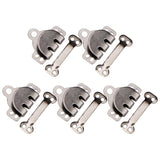 Maxbell 5 Pair Trouser Hooks Clothes Trousers Pants Fasteners Style 9 Grey