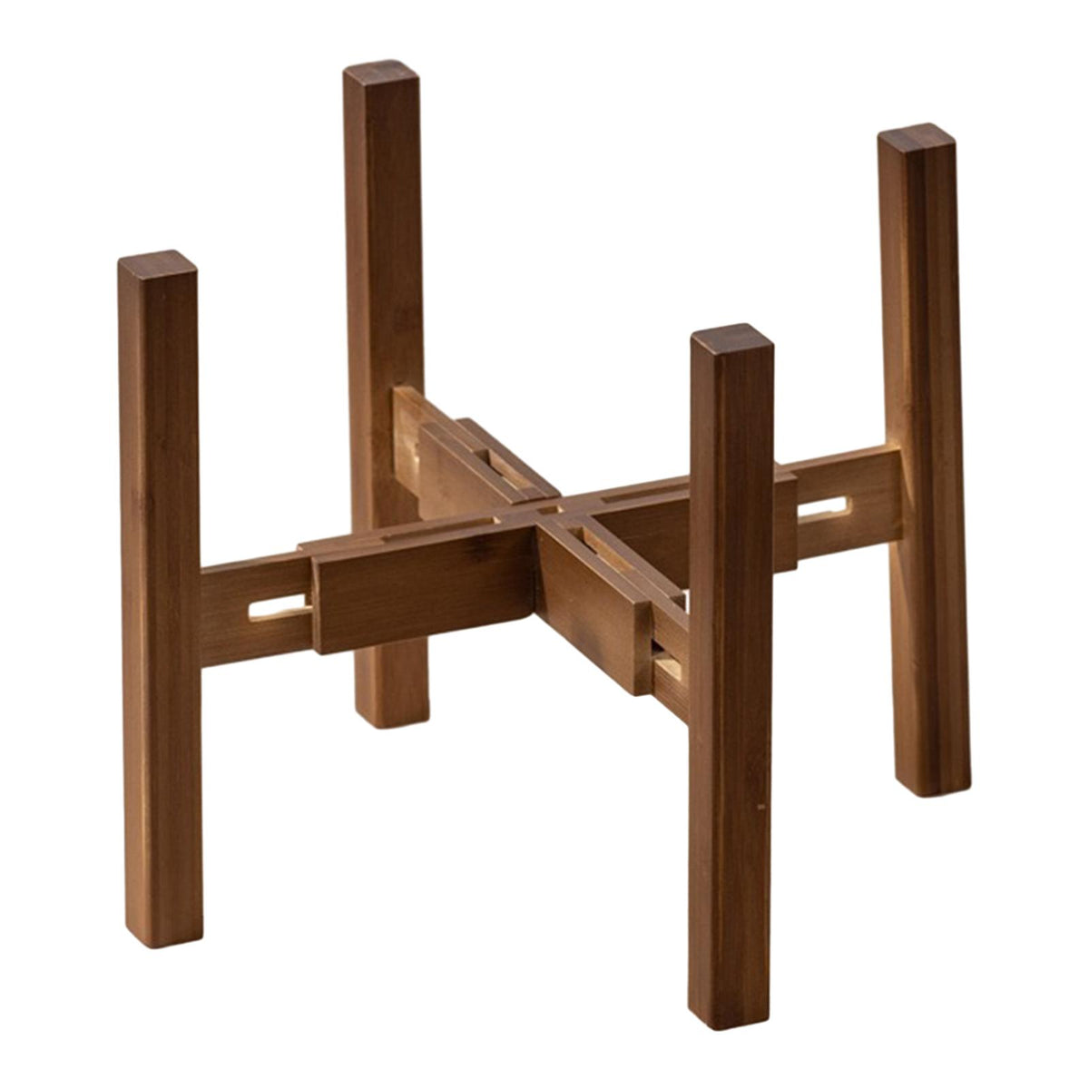 Maxbell Adjustable Plant Stand Solid Wood Item Stand for Indoor Outdoor Home Balcony