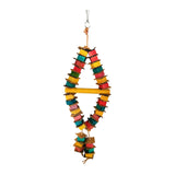 Maxbell Bird Chewing Toy Colorful Bird Cage Parrot Bite Toys Pet Supplies 2-String