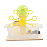 Maxbell Kids DIY STEM Toy Wooden Science Experiment Kits Bubble Machine