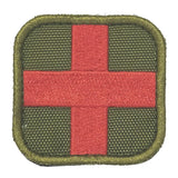 Maxbell 50 x 50mm Hook & Loop Medic First Aid Red Cross Patch Tan