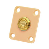 Max Square Electric Guitar Output Jack Socket Plate for LP Replacement Yellow