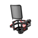 Maxbell Microphone Shock Mount Suspension for Condenser Microphone Broadcasting red