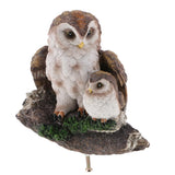Max Realistic Owl Animal Home Garden Decoration Simulation Artificial Owl Brown
