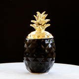Max Display Nordic Style Pineapple Shape Multi-Use Storage Jar Ornament Black S