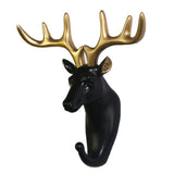 Maxbell Nordic Style Resin Animal Head Decorative Hook for Home Decor Deer