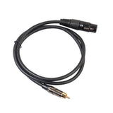 Max RCA Male to XLR Female Audio Cable Microphone Adapter Wire 180cm