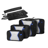 Maxbell 7 in 1 Packing Cubes Lightweight Suitcase Bag for Keeping Organized Shoes Black