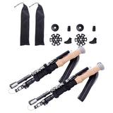 Maxbell Folding Cane Aluminum Hiking Trekking Poles for Climbing Mountaineering 110cm
