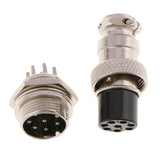 Max 1pair GX16 Air Plug Aviation Plug And Socket Connectors Cable Plug Socket GX16-8 Pin