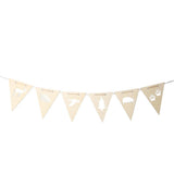 Max Wood Bunting Banners Hanging Signs Kids Room Party Wall Decor + Rope Style_2