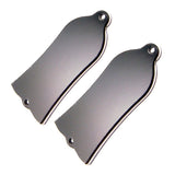 Max 2PCS 2 hole Truss Rod Cover Plate For Bass Guitar Replacement Part black