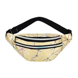 Maxbell Fanny Pack Waist Bag Adjustable Strap Waterproof for Running Fishing Travel Gold