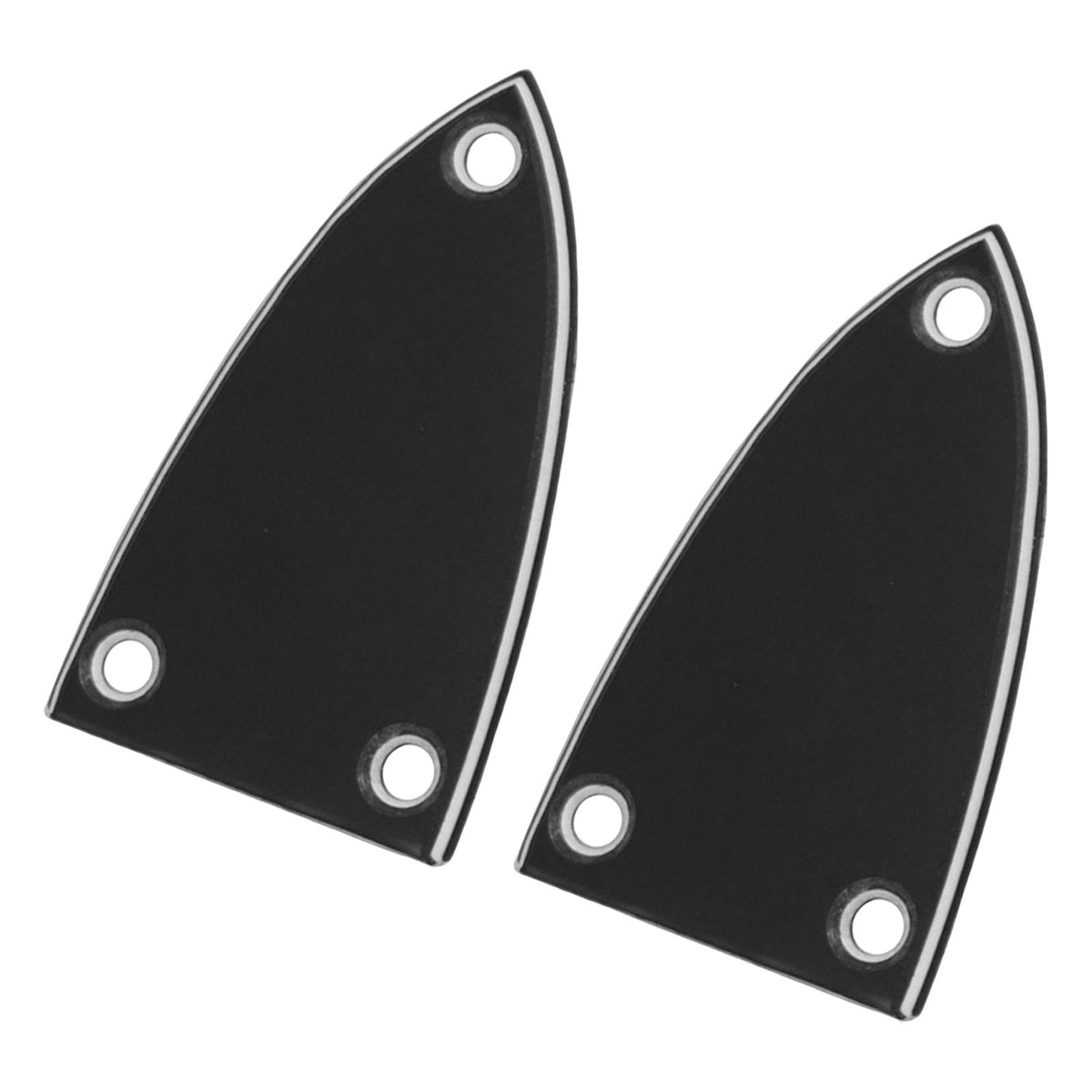 Maxbell 2 Pieces Neck Joint Board Durable Replace for Guitarist Bass Guitar Masters Style B