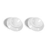 Maxbell 4x Piano Caster Cups High Quality Protection Solid Upright Premium ABS White