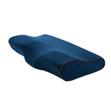 Maxbell Pillow Pillows with Washable Pillowcase for Back Sleepers Navy blue