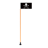 Maxbell Boat Safety Skull Flag Kayak Rail Mount Base Flag Pole Signal Safety Gear