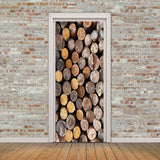 Maxbell 3D Self Adhesive Door Wall Fridge Sticker Mural Scene Home Decor Decal #12